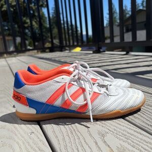 Adidas Super Sala Soccer Shoes Men’s Size 6.5 White/Coral/Blue FV2560